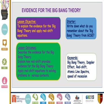 Evidence for the Big Bang Theory (A2 Level).ppt