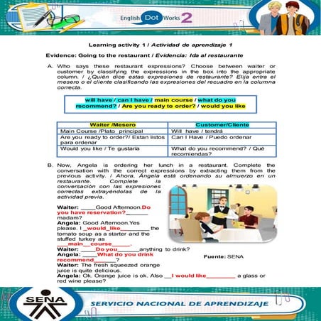 Evidence going to_the_restaurant