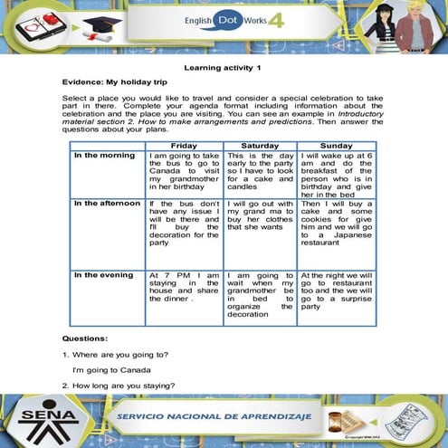 Evidence my holiday_trip solved