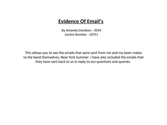 Evidence Of Emails Ppt Evidence Of Emails Ppt