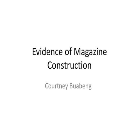 In design magazine task evidence | PPTX