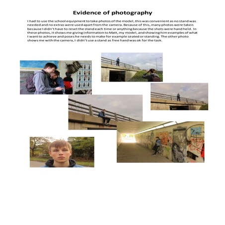 How i used photography, photoshop etc and | PPT