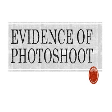 Evidence of photoshoot