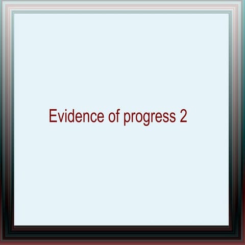 Evidence of progress | ODP