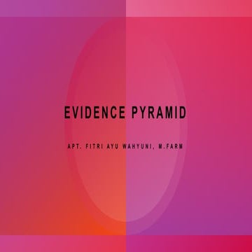 Evidence pyramide menjelaskan terkait tingkatan EBM | PPTX