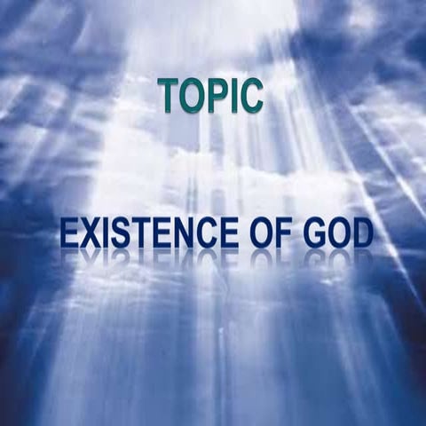 Class 4 proof of god's existence | PPTX