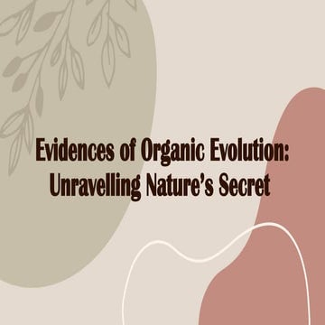 Evidences of Organic Evolution - Copy.pptx