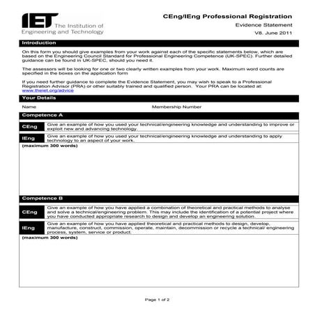 Evidence statement v8 jun11 | DOC