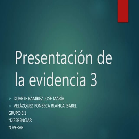 Evidencia 3 | PPTX