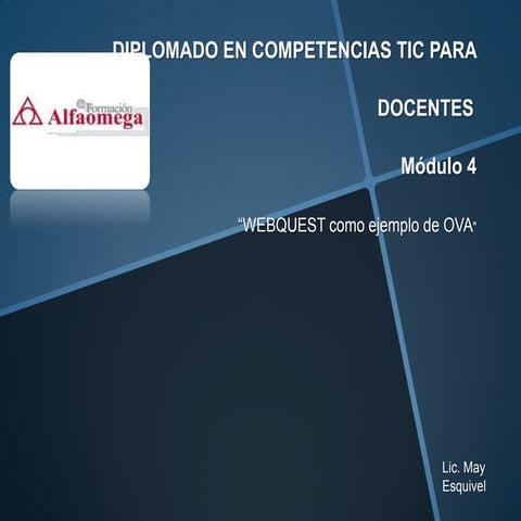 Webquest como ejemplo de OVA