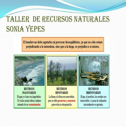 Evidencia nº 2 recursos naturales