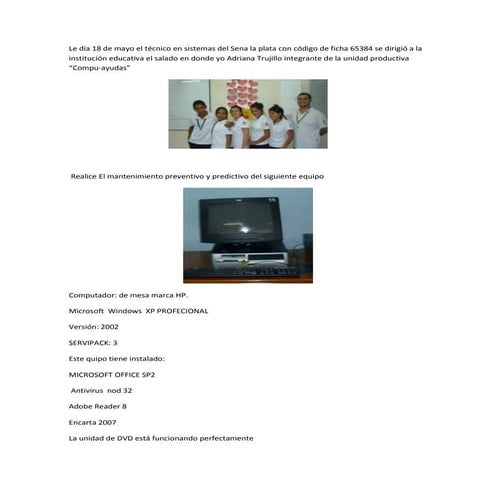 Evidencias el salado ruben