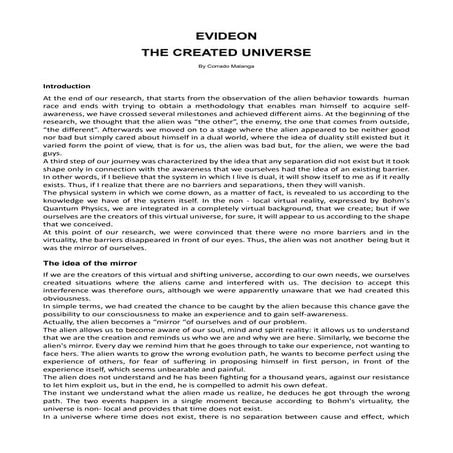 Evideon 1  - Corrado Malanga English