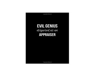 ~[EBOOK_DOWNLOAD]~ Evil Genius Disguised as an Appraiser College Ruled Notebook Journal of Fun Gift for Real Estate Agents 'Read_online'
