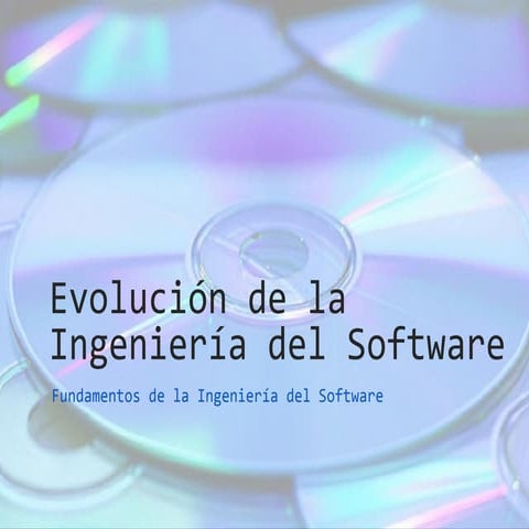 Evolución Ingeniería del Software
