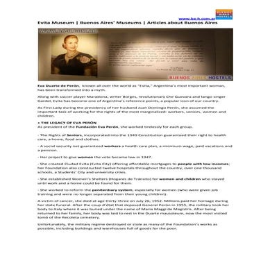 Evita Museum | Buenos Aires' Museums | Evita Peron