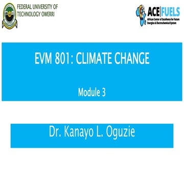 Climate change &  action required action