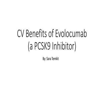 Evolocumab PCSK9 inhibitor