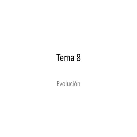 Evolución