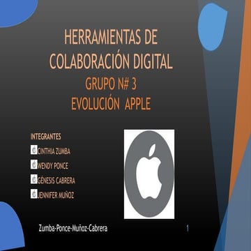 Evolución apple  grupo 3