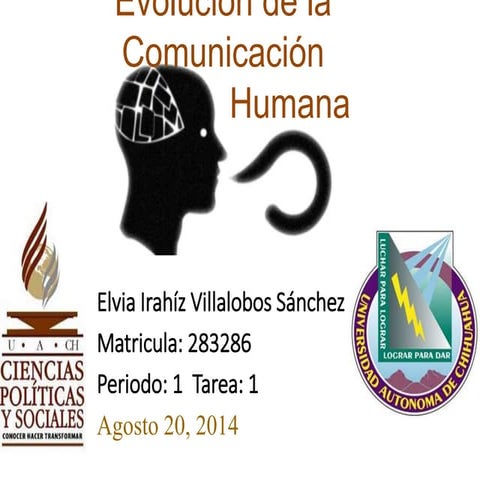 Evolución de la comunicación Humana