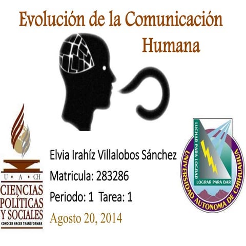 Evolución de la comunicación Humana