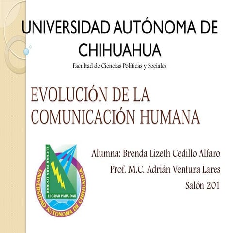 Evolución de la comunicación humana