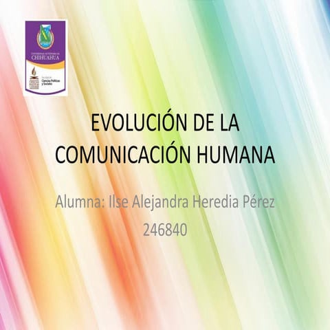 Evolución de la comunicación humana