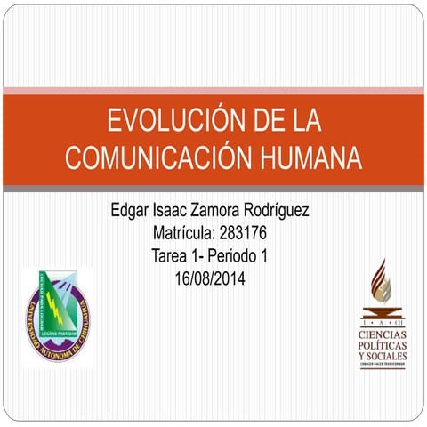 Evolución de la comunicación humana