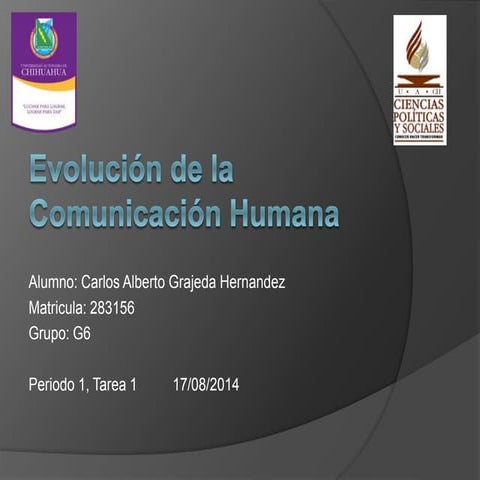Evolución de la comunicación humana