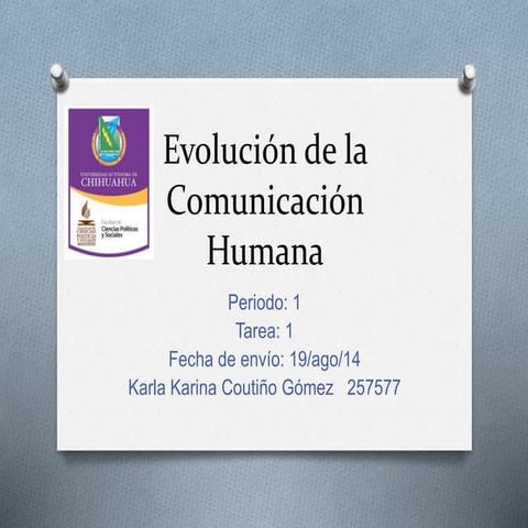 Evolución de la comunicación humana