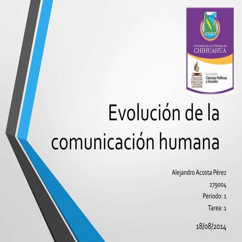 Evolución de la comunicación humana
