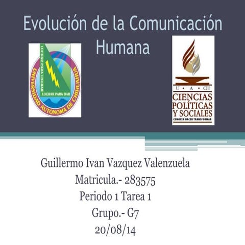 Evolución de la comunicación humana