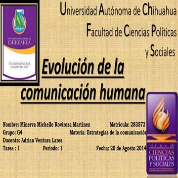 Evolución de la comunicación humana
