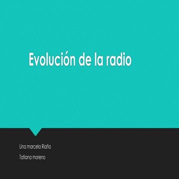 Evolución de la radio