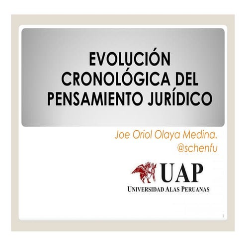 Evolución de las escuelas iusfilosóficas