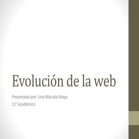 Evolución de la Web