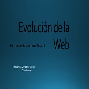 Evolución de la web