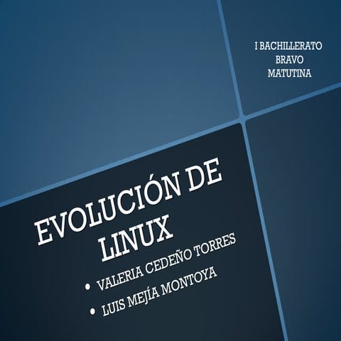 Evolución de linux i bachillerato bravo