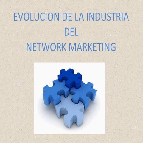 Evolución del mlm o multinivel 31102012