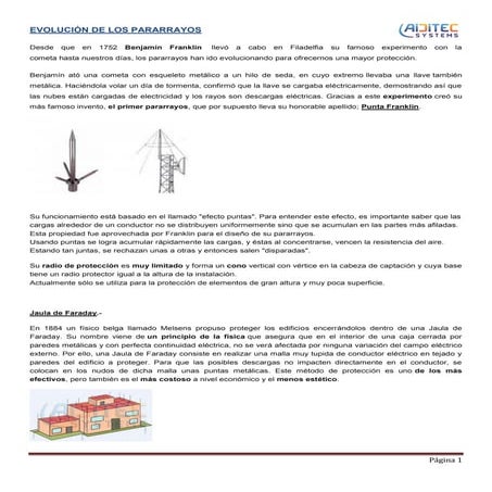 Evolución de los pararrayos | PDF