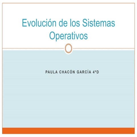Evolución de los sistemas operativos