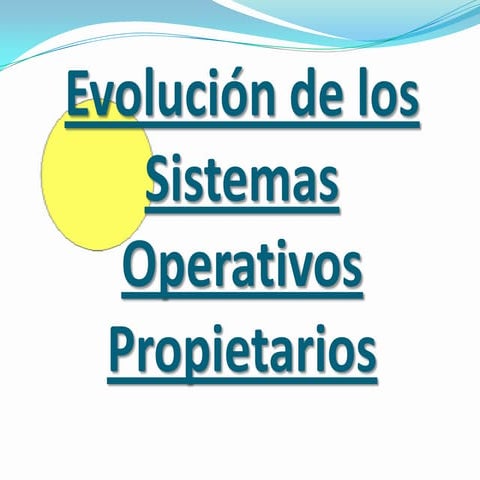 Evolución de los sistemas operativos propietarios