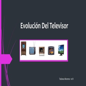 Evolución del televisor
