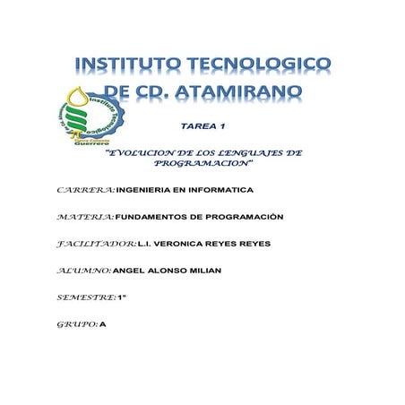 Evolución lenguajes de programacón | PDF
