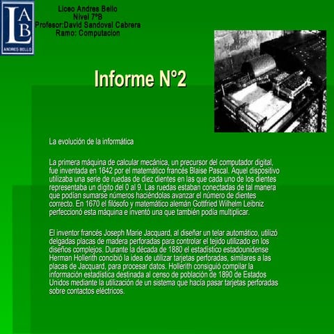Evolucion de la informatica