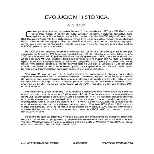 Evolucion historica