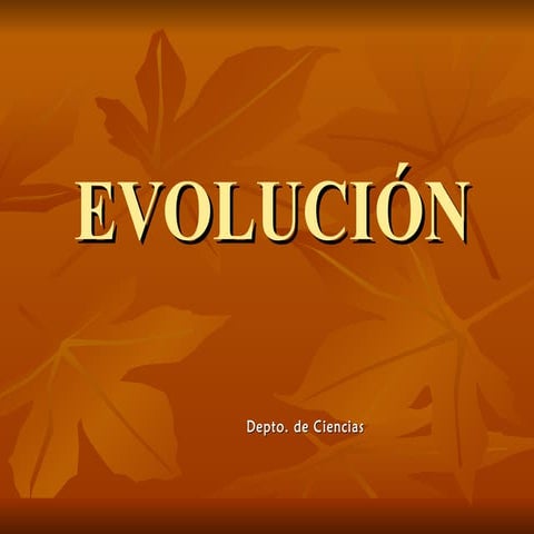 Evolucion clase 8º Año