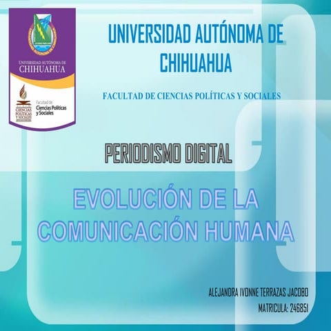 Evolucion de la comunicacion humana