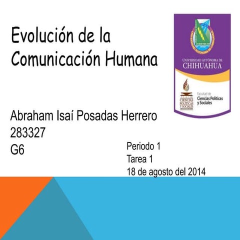 Evolucion de la comunicacion humana